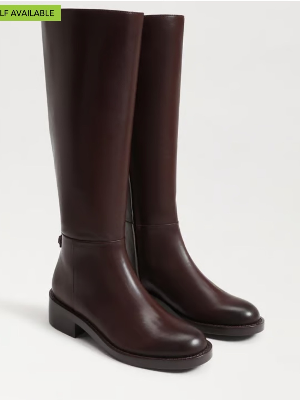 Sam edelman wide calf pecan leather Milla Knee High Boot size 9M